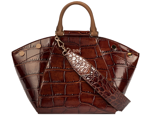 Anita Small croc-effect leather tote, Max Mara